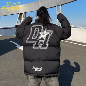 2025新款潮美式高街棉服外套女潮牌复古百搭棉衣棉袄面包服冬季图片