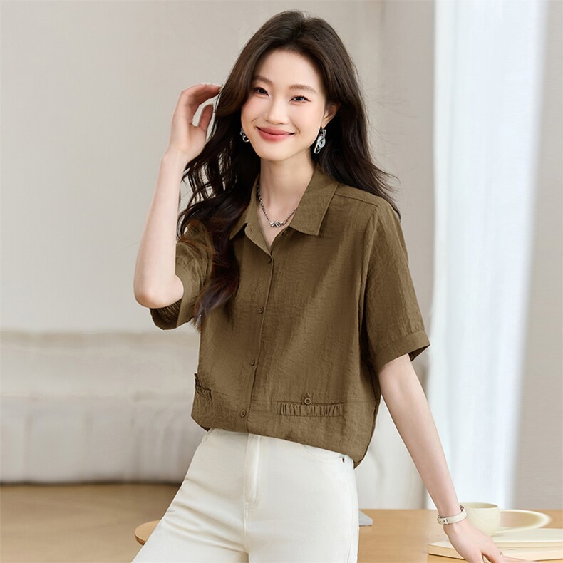 现货上衣衬衫，女装衬衫，韩派