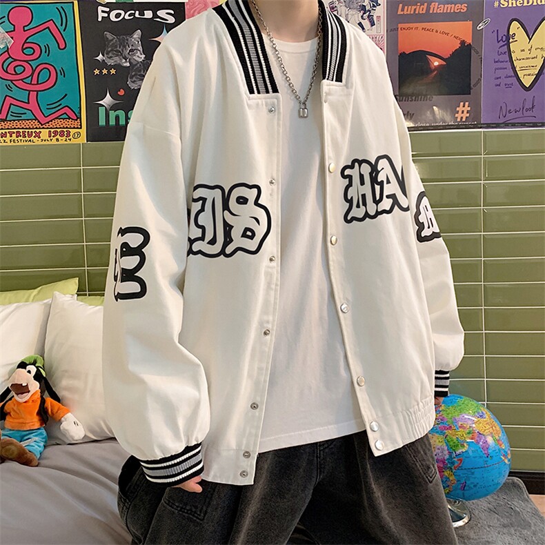 秋冬新品宽松运动风拼色棒球服班服拼色夹克外套男装W1569-P50,男装夹克,星座512-4