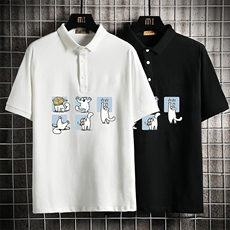 PL57097-P35翻领短袖polo衫男大码胖子半袖t恤男有领保罗衫，男装Polo衫，电商A040A