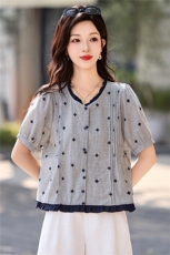 2026年夏季女薄款小衫，女装衬衫，艾尚靓装