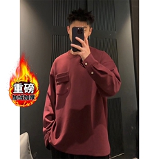 安可拉红加绒加厚