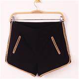 时尚显瘦高腰热裤女夏季新款休闲百搭宽松短裤学生韩版潮流裤子，女装短裤/热裤，秋牧寒烟