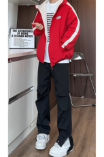 TZ90129088/P105套装新款两面服外套休闲裤男潮撞色两面穿两件套，男装休闲裤，电商A141