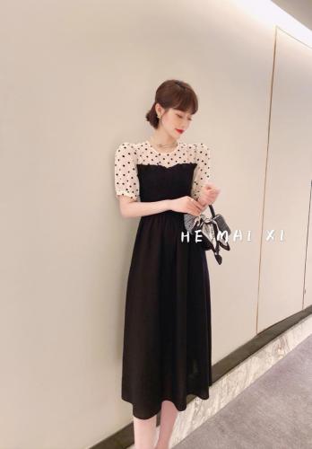 波点连衣裙,女装连衣裙,HEMAIXI 和麥熙
