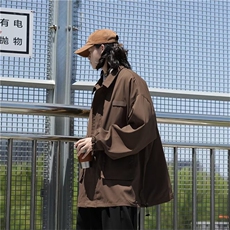 cityboy美式咔叽男秋季外套潮牌街头冲锋衣复古夹克Y6553P55，男装夹克，星座1116-2