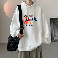 连帽卫衣男大码胖子帽衫大号运动服WY2458-P35，男装卫衣，电商A040