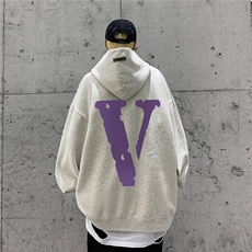 重磅高品棉350克排扣连帽紫v卫衣LW6011-特p58控78（抖音不可售），男装卫衣，星座508（原C305）
