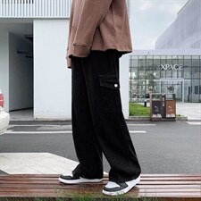 新款春季水洗直筒牛仔裤N0862P40图片