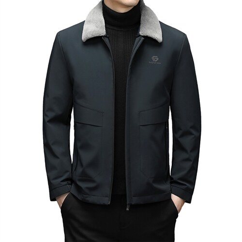 2023新款羽绒服脱卸领男中长款休闲商务冬装外套上衣HM2371-P295，男装羽绒服，电商B212（原钱塘6029）