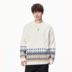 【新品】2025秋冬男士时尚休闲百搭针织毛衣潮流-M185-P45，男装针织衫/毛衣，星座1105-1