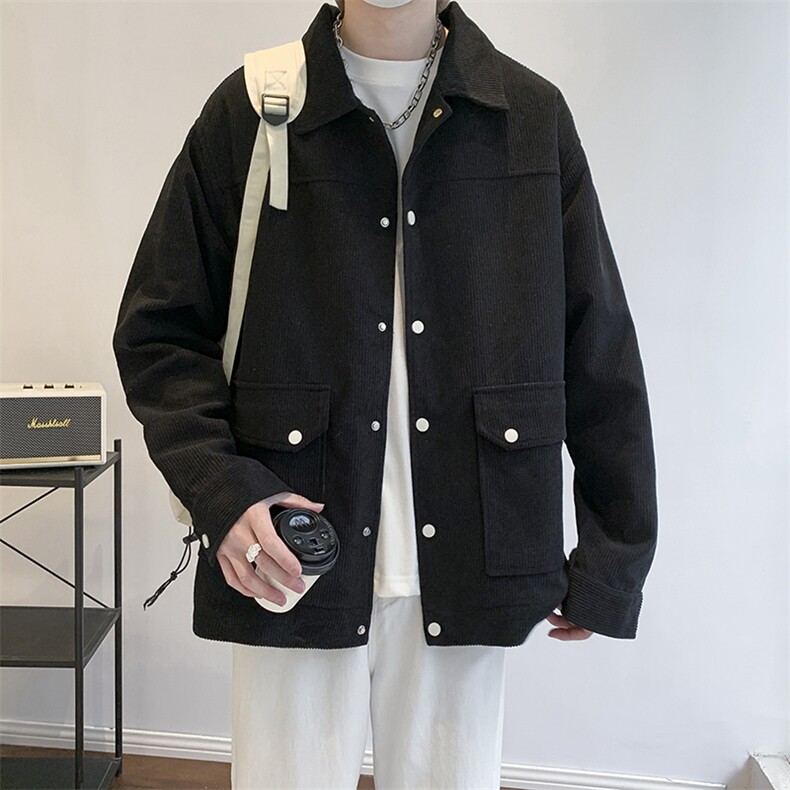 灯芯绒外套男款春秋季新款美式潮衣服工装夹克休闲上衣jk555-P70,男装夹克,星座505-3