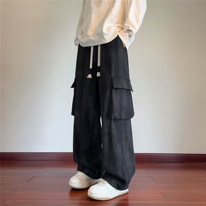212A-K107 特40控78 宽松直筒工装休闲裤男长裤图片