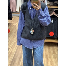 【档口现货】少年感蓝色格子衬衫男春秋季长袖衬衣CS552-特P30，男装衬衫，星座1007（原301D）