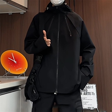 JK5010/P70春装新款个性冲锋衣夹克男潮上衣百搭外套，男装夹克，电商A141