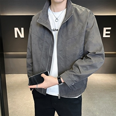 秋季外套男2025新款时尚潮牌帅气立领夹克上衣服A313-9319-P128，男装夹克，电商A313
