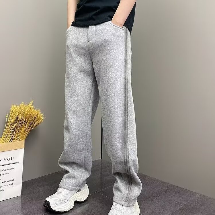 1506/QC710/P47直筒卫裤男韩系宽松潮流阔腿裤百搭休闲运动长裤,男装休闲裤,星座1506