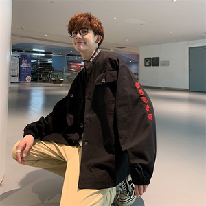714-1-S601男19港风春秋新款休闲情侣男夹克款精品B2图片