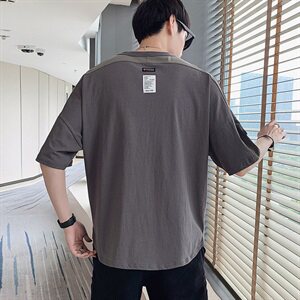 有报告夏季男士新款短袖t恤半袖潮流男装上衣 DS392T图片