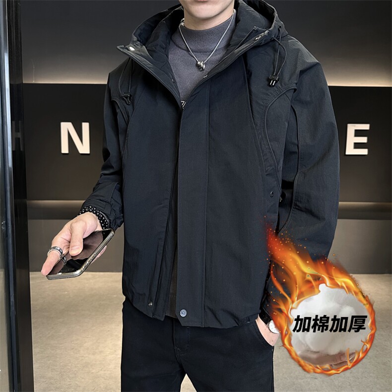 3916P1352025新款棉服加棉冲风衣夹克棉衣外套控卷后195,男装夹克,星座414（原B263）