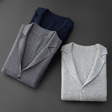 高品质男士羊绒针织开衫简约时尚舒适保暖商务休闲，男装羊绒套衫，台绒羊绒