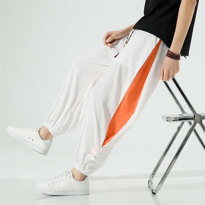 夏季新款高品质提花休闲裤九分裤K302-P65-控88，男装休闲裤，电商A227A