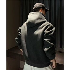 WY809-尺码M-3XL-特P55-460克拼色开衫卫衣连帽宽松外套（网图），女装短外套，星座1811B