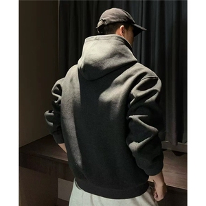 WY809-尺码M-3XL-特P55-460克拼色开衫卫衣连帽宽松外套（网图）图片