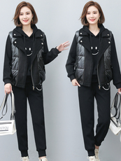 新款春秋冬装毛皮一体马甲女翻领拉链钮扣棉衣女，女装马甲，璐依舞