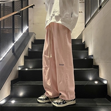 工装风牛仔裤男美式高街ins潮牌欧美街头宽松直筒裤子N05082-P45，男装牛仔裤，星座308B-2
