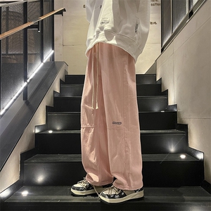 工装风牛仔裤男美式高街ins潮牌欧美街头宽松直筒裤子N05082-P45图片