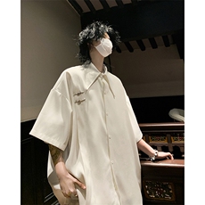 【已下大货】D130-P48控68大码新中式风重磅高品质衬衫，男装衬衫，电商D232