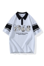 25062-特P40夏季休闲时尚T恤男短袖打底衫学生宽松翻领短袖POLO衫，男装T恤，电商D310B