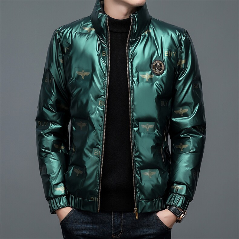 BJY08631新款冬季男士白鸭绒羽绒服立领保暖外套修身风衣大衣，男装风衣，电商B360