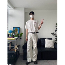 三防伞兵休闲长裤男女韩版潮流帅气百搭2025夏季ins长裤K6171-P55，男装休闲裤，星座412-3