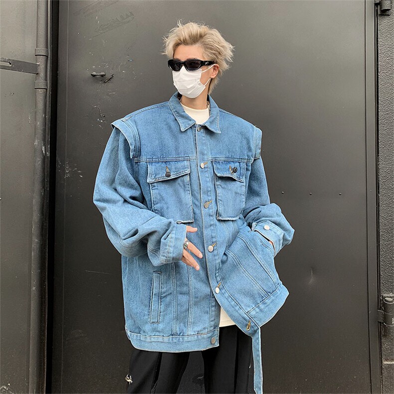 秋季新款简约高质量牛仔夹克男百搭长袖JK08931-P70,男装夹克,星座308B-2
