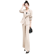 现货职业减龄西装套装女秋新款时尚气质女神范工作服两件套，女装套装/套裙，韩美纤衣