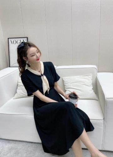 仿真丝连衣裙，两色四个码，女装连衣裙，VolcanicFlame丽璨