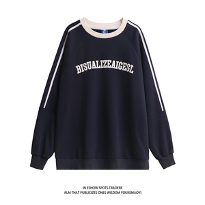 白底20123秋装套头圆领发泡宽松卫衣大码秋季外套男女装S232-P58，女装短外套，电商A233-2