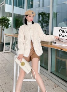 水貂毛皮毛一体图片