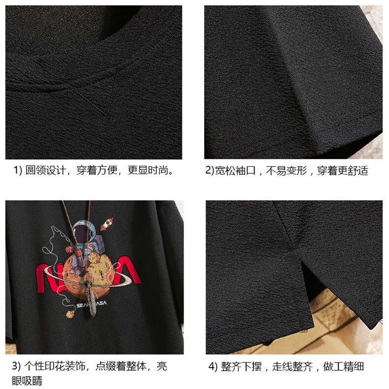 春夏季七分袖t恤男大码五分袖男短袖中袖砖墙挂拍Q11287-P30,男装T恤,电商A040A