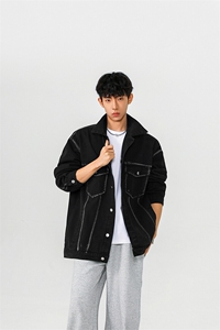 工装牛仔外套男秋季新款2025美式复古百搭休闲上衣-A1992P65控108图片