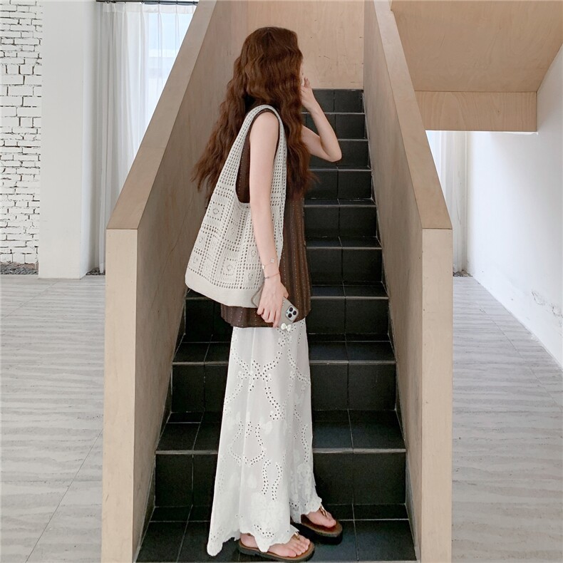 法式复古条纹无袖衬衫阔腿裤套装女2025夏季新款显瘦超好看两件套,女装套装/套裙,2C167