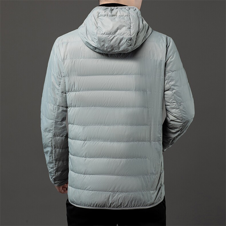 秋冬季大码男轻便棉服连帽短款保暖简约休闲运动薄款简约男士,男装棉衣,钱塘6003（原4033）