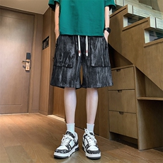 K9075/特P30夏季新款扎染工装短裤男五分裤中裤控68请一定按控价，男装牛仔裤，电商A141