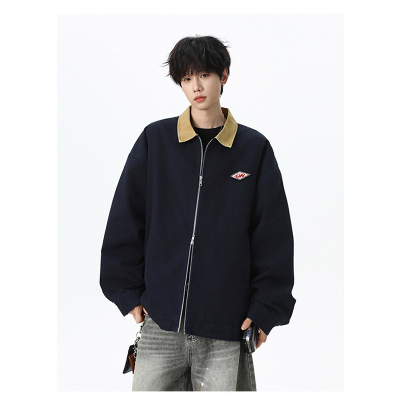 翻领卡哈特重磅简约经典高级休闲百搭潮夹克外套男2025JK1365-P95，男装夹克，星座1103-3