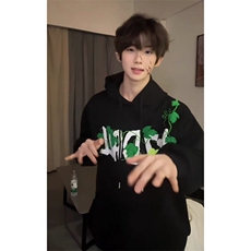 纯棉美式高街葡萄网球毛巾刺绣连帽卫衣ZW0113-P58加绒63，男装卫衣，星座313A(原308A-2)