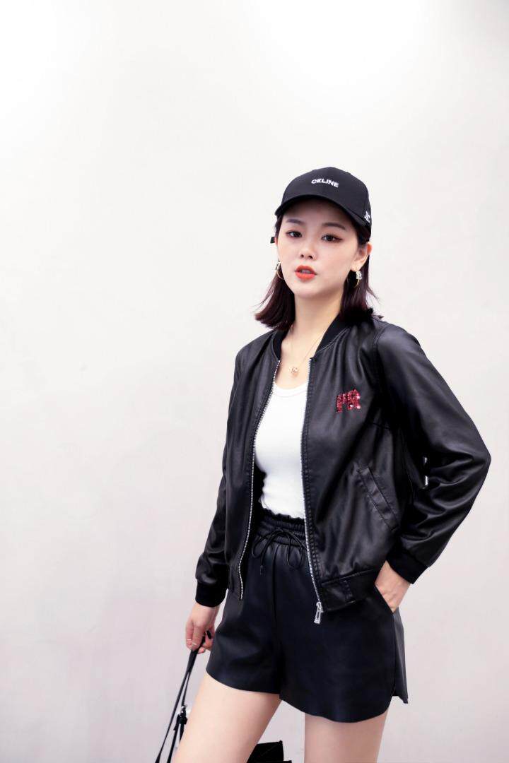 皮衣，女装皮衣，欧麦妮