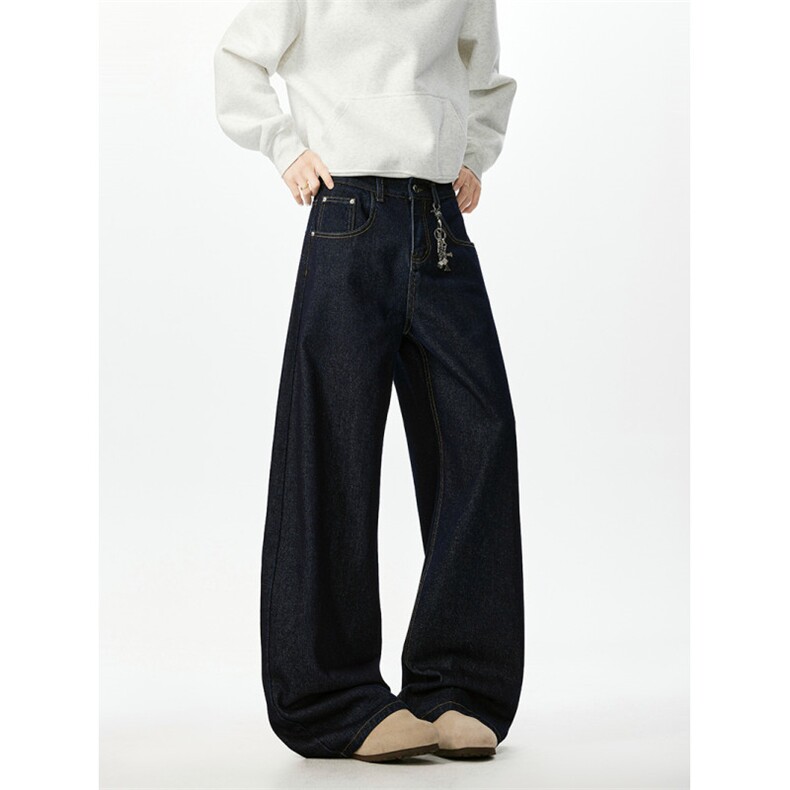 美式丹宁色弯刀牛仔裤男潮牌香蕉休闲长裤喇叭裤K2511P55,男装牛仔裤,电商A062