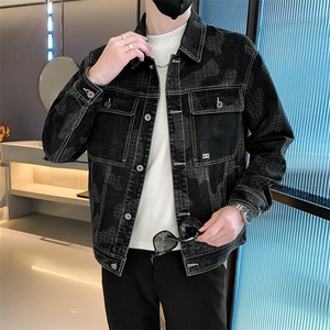 社会小伙 牛仔夹克外套男水洗潮牌男装上衣 A313-1-18807-P135图片